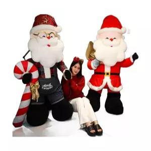 귀여운 산타클로스+골드 신타 대형 산타클로 선물주는 인형 데코 100cm 할아버지