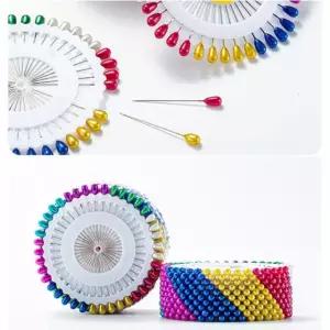 방울형 원형 진주핀 재봉틀 시침핀 고정 고정핀 소잉부자재 해바라기 26WFFOHFN3