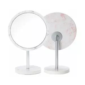 대리석패턴 헤드조절 탁상거울 대형 다용도거울 메이크업거울