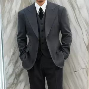 [옷자락]남자 스몰웨딩 정장 하객룩 허리슬림 자켓