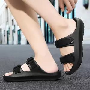 [옷자락]남성 바캉스 찍찍이 크로스 아쿠아 샌들