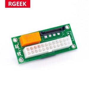 Add2psu 듀얼 Psu 전원 공급 장치 어댑터 동기화 스타터 익스텐더 ATX 24Pin-BTC 광부 마이닝 용 Molex SAT