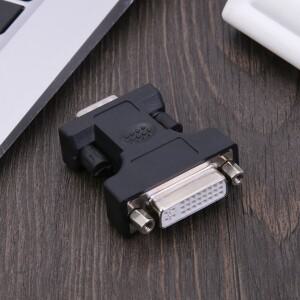 24+5Pin DVI Female To 15Pin VGA Male 케이블 어댑터 DVI-VGA 연장 커넥터