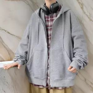 [옷자락]남자 오버핏 빅포켓 무채색 간절기 후드집업