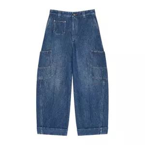 하이웨이스트 코쿤 카고 크롭 진 BW519F517B 420