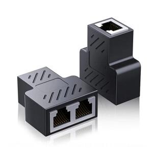 RJ45 분배기 1-2 이더넷 어댑터 인터넷 네트워크 케이블 익스텐더 커넥터 커플러 PC TV 박스 라우터