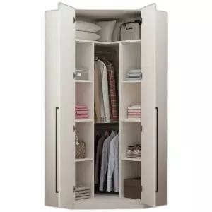 코너 옷장 삼각형 장롱 사이드 선반 행거 모서리 드레스룸