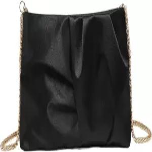 고글리터 백 정장 여성 클러치 웨딩 지갑 드레시한 작은 핸드백 파티 새틴 프롬 이브닝 플리츠