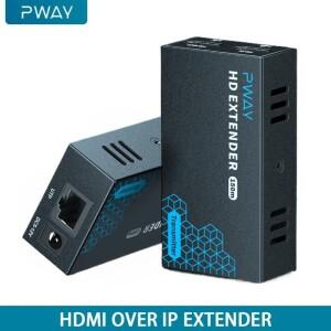 PWAY 150M HDMI 익스텐더 압축되지 않은 전송 MAX 200m 1080P60HZ HD 비디오 지원 EDID 로컬 루프 아웃 일