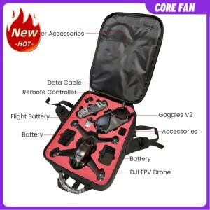 방수 배낭 DJI호환 FPV 콤보 드론 고글 V2 컨트롤러 액세서리 용 대용량 하드 쉘 보관 가방