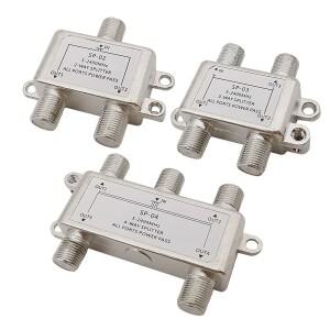 2/3/4 웨이 케이블 TV 신호 분배기 F  암 잭 커넥터 5-2400MHz 공중 안테나 RF 동축