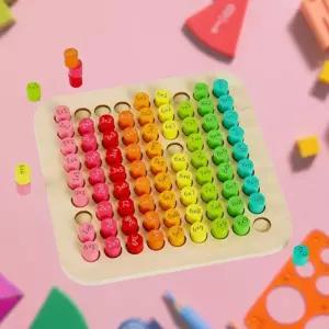 두뇌발달 수학교구 재밌는 브레인 원목 구구단퍼즐 수연산 숫자놀이 수이해