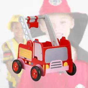 대근육발달 영유아 빅토리아 원목 소방차 걸음마 걸음마훈련 첫걸음마