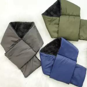 [옷자락]여성 2WAY 패딩 FW 숏머플러 양털 남성 목도리