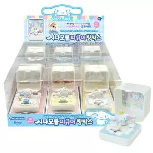 시나모롤 어린이 반지 산리오 피규어 링박스 6개세트