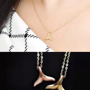 14K 고래꼬리 골드 펜던트 목걸이