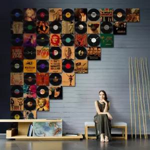 레트로 벽면 LP판 LP 벽장식 디스플레이 장식 포스터 레코드