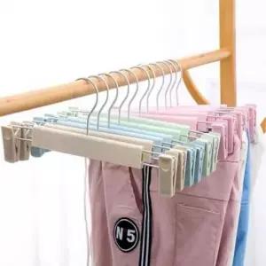 [생활] 바지걸이 정리 빨래 행거 다용도 10개 옷걸이 양말 노르딕 집게 건조대