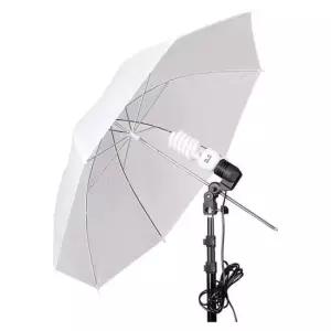 조명 우산 화이트 113cm 엄브렐라 LED라이트 플래시