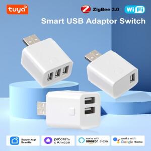 스마트 지그비 WIFI 마이크로 USB 어댑터 스위치 5V 미니 소형 1 2 3 전원 APP 타이밍 제어는 Alexa Google