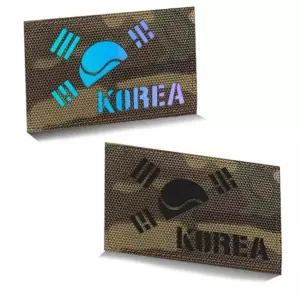 멀티캠 원단 홀로그램 반 태극기 KOREA 패치
