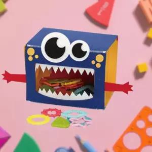 수수께끼 도형맞추기 촉감매칭 몬스터상자 촉각발달 오감놀이 호기심자극