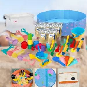 유아 실내 모래놀이교구 플레이매트 모래판 풀구성 특별세트 발표놀이