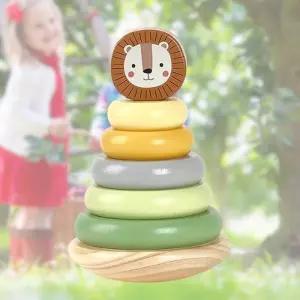 소근육발달 파스텔 원목교구 오뚜기 사자 링쌓기 선물추천 친구함께 유아템