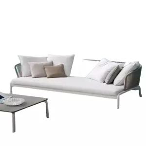 야외 소파 라탄 의자 스툴 세트 발코니 카페 옐로우 발받침