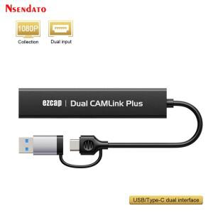 Ezcap316 4k USB C 듀얼 HDMI 비디오 캡처 그래버 카드  to 타입 녹음기 박스  플스호환 PC 라이브 스트림