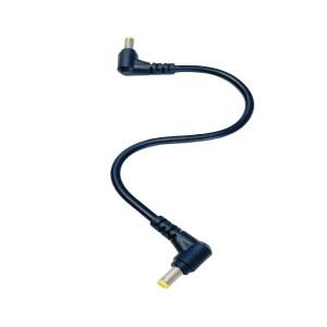 이중 엘보 DC 전원 5.5x2.5mm 수 플러그 케이블  90 도 직각  12V 모니터링 장비