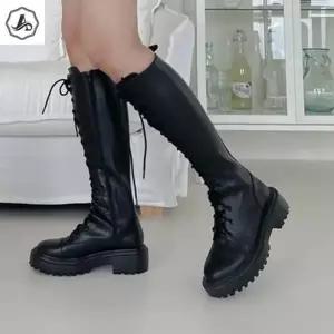 [애슬릿] 워커 롱 부츠 레이스업 여성 가을 패션 파티 (41273686A)