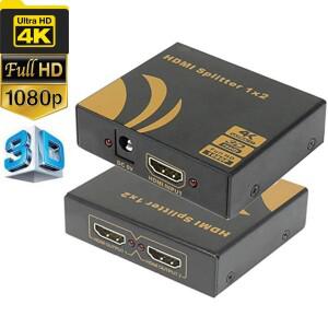 HDMI 스플리터  4K 1 in 2 out 플스호환 애플 호환 TV PC 노트북 HDTV 듀얼 모니터용