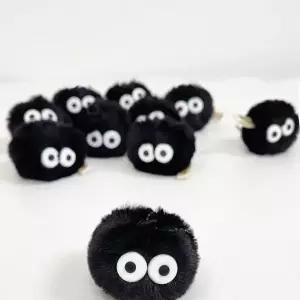 [골드스마일]먼지 폼폼이 인형 가방 커플 우정 선물 키링