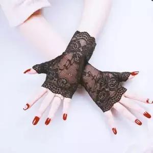 [골드스마일]숏 여성팔토시 플라워 토시 레이스 팔 팔토시 시스루