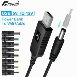 USB 전원 케이블 5V 12V 9V 부스트 컨버터 8 DC 어댑터 5.5x2.5mm 잭 스텝 Wifi 보조베터리 라우터