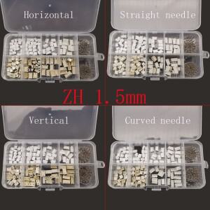 1Box ZH 1.5mm 피치 2/3/4/5/6 핀 플라스틱 쉘 압착 단자 커넥터 수 플러그 암 소켓 하우징 헤더