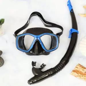 [원사안전]  주니어 스노쿨링 성인공용 마스크 스노쿨장비 세트 스노클 장비 (본품)