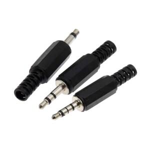 3.5mm RCA 플러그 2 3 4극 모노 스테레오 오디오 비디오 듀얼 헤드폰 케이블 와이어 커넥터 소켓용)
