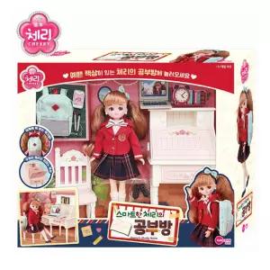 스마트한 체리 의 공부방 책상 교복 학생 인형 장난감 놀이 엄마 패션 애착 여아용선물 소꼽 역할 세트