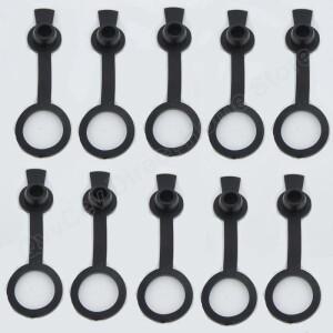 호환 10 개/몫 방수 캡 DC099 5.5mm x 2.1mm DC 전원 잭 소켓 여성 11MM 5.5x2.1 방진 커버 N6