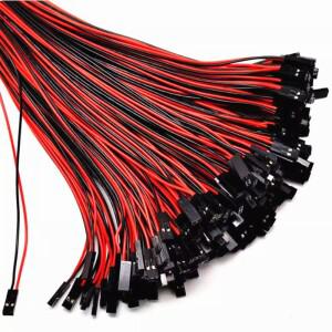 20 개/몫 2Pin  케이블 2 핀 여성 점퍼 커넥터 와이어 3D 프린터 용 2P 10cm/20cm/30cm 길이
