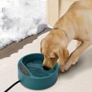 보온 물그릇 강아지 고양이 직경 높이 EU 9cm 길냥이 약 그린 24 겨울보온물그릇 cm 얼지않는 220V 전압