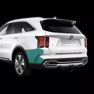 [에이치플러스몰]쏘렌토 MQ4 기스 지문 방지 리어 범퍼 사이드 PPF 보