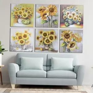 풍수에좋은그림 해바라기 액자 모음 풍수그림 거실 유화