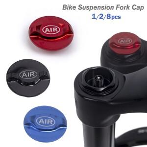 1/2/8개 MTB 자전거 서스펜션 포크 캡 앞 에어 커버 알루미늄 합금 가스 숄더 노즐 보호대