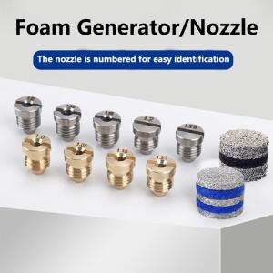 압력 와셔 폼 캐논호환 오리피스 노즐 메이커 교체 스레드 팁 및 스노우 랜스 3000 PSI 용 메쉬 필터