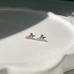 샤베트 변경가능 큐빅 바벨바 피어싱 라블렛바 피어싱 큐빅피어싱