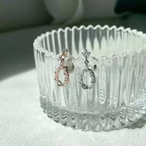 드롭 큐빅 피어싱 바벨바 원 변경가능 라블렛바 귀걸이 귀찌 패션귀걸이