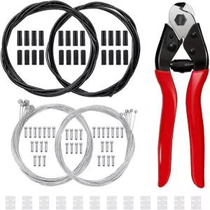 프르디 스테인리스 스틸 와이어 커터 자전거 브레이크 및 시프터 딜라유르 케이블 하우징 키트 범용 시프트